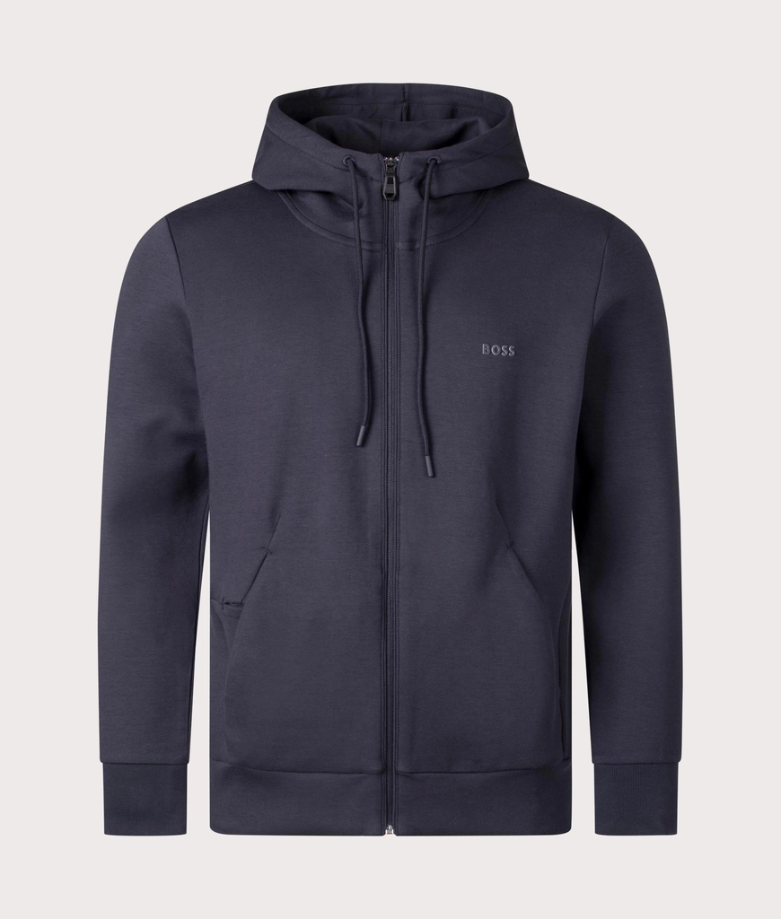 Hugo Boss Mens Zip Through Saggy Hoodie